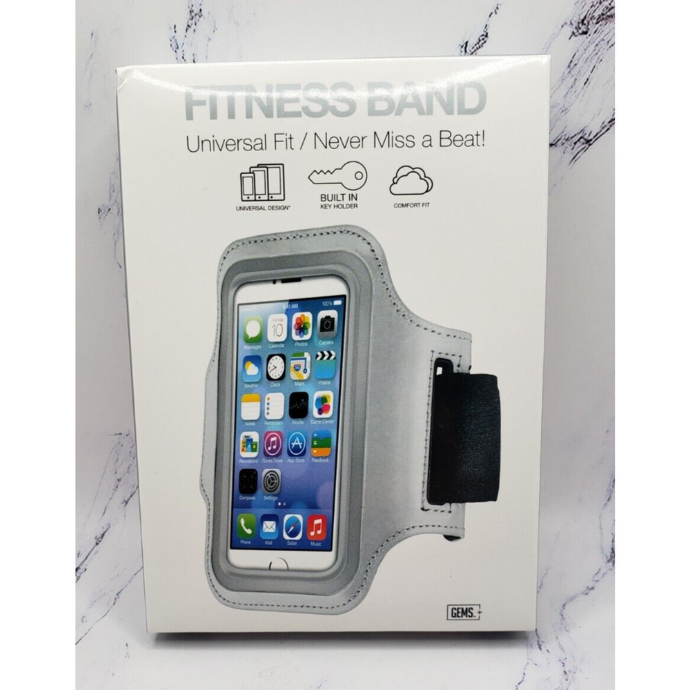 Fitness Band Universal Fit Made For 5S 5C 5 4S 4 iPod Touch Silver